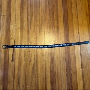 [34] Vineyard Vines Shep & Ian Bonefish Print Leather Belt